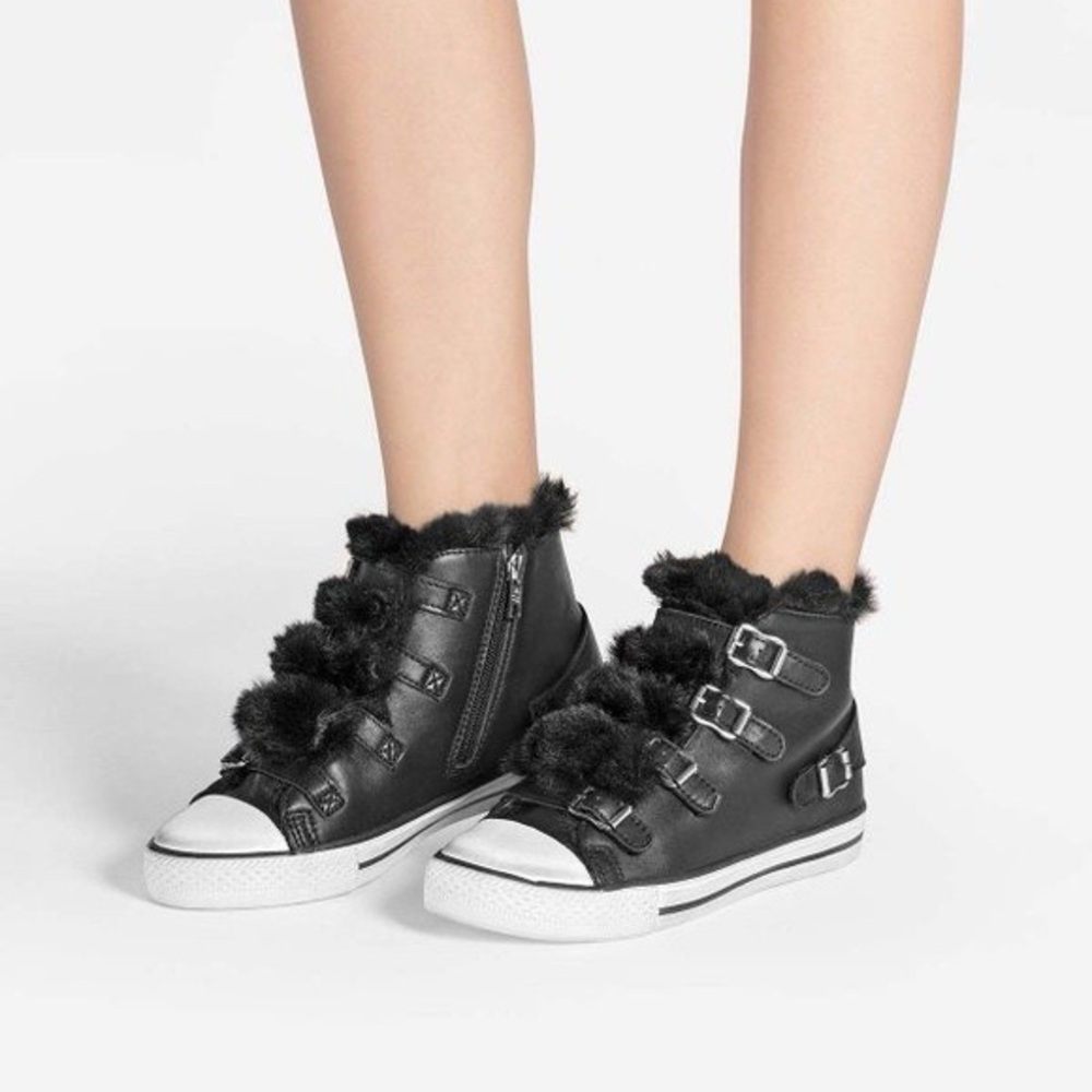 Ash Valant Faux Fur Trim Sneakers